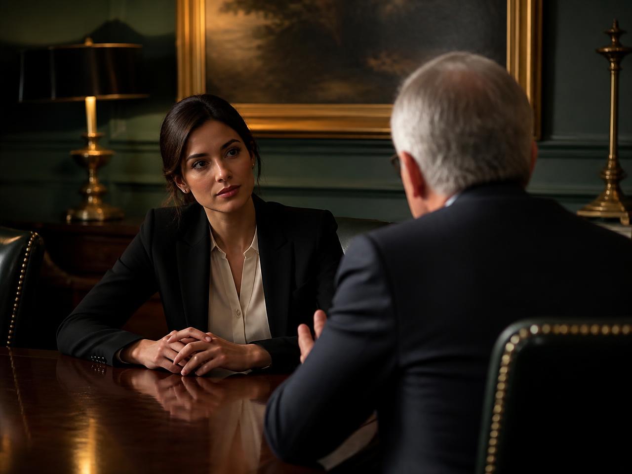 Private investor meeting in a boardroom